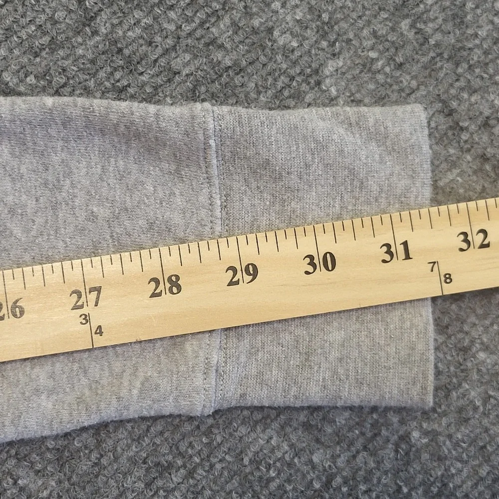 Vintage The North Face Plaid-Lined Zip-Up Heather Gray Men's Hoodie Size Medium